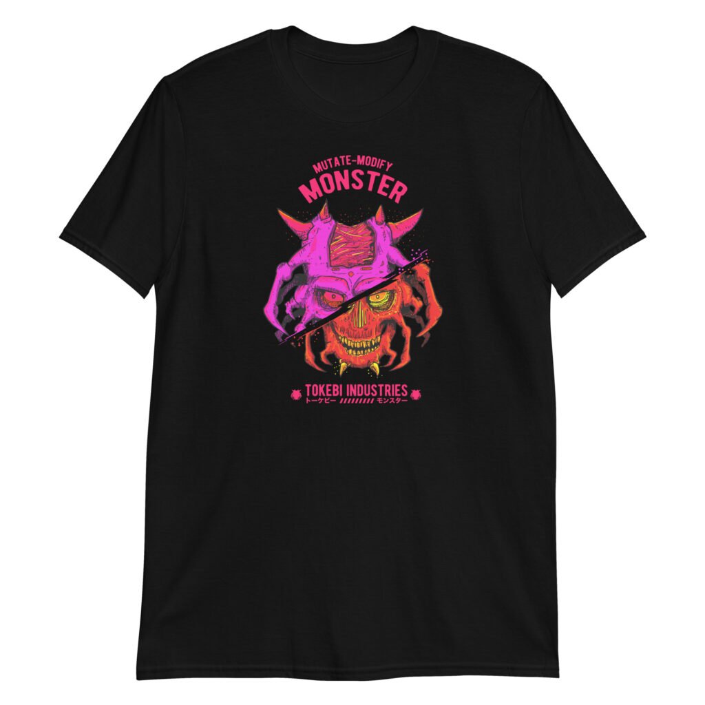 "Mutation" Short Sleeve Unisex Black Skull T-shirt